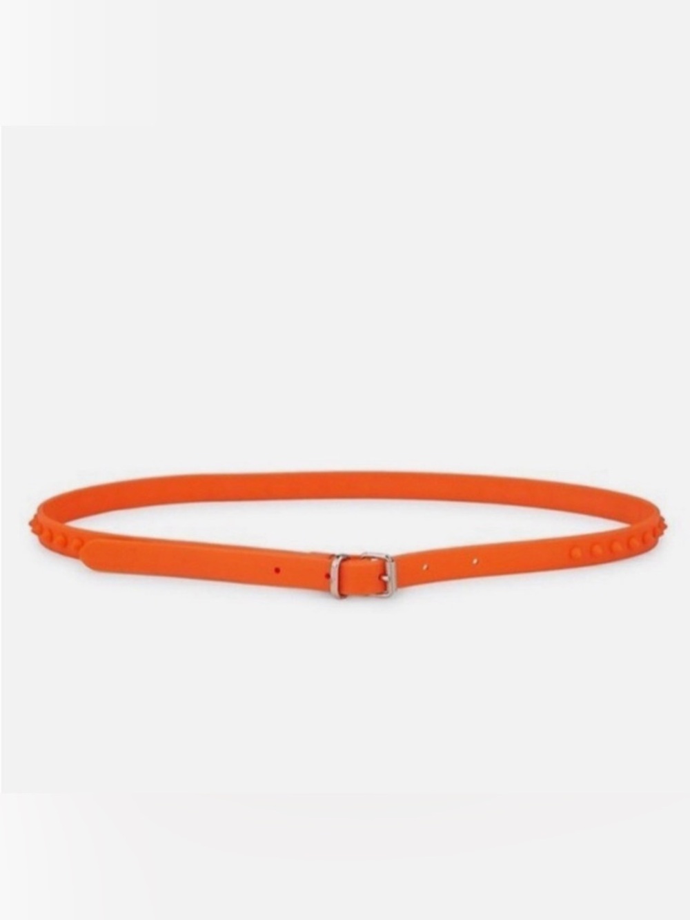 Christian Louboutin Loubi Spikes Rubber Belt